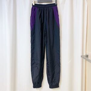 Brunette The Label BTL SPORT The Serena Oversized Track Pant Purple Black XS/S